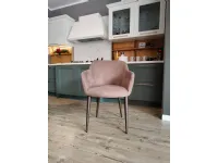 Sedia in tessuto con braccioli Cecilia in offerta