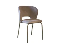 Sedia in tessuto con braccioli Babylon  in offerta