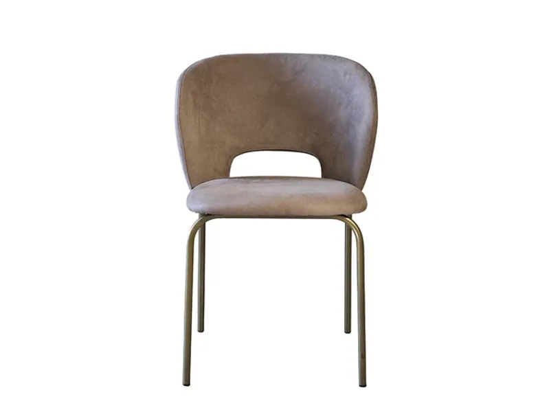 Sedia in tessuto con braccioli Babylon  in offerta