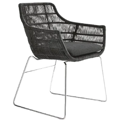 Sedia con braccioli Crinoline di B&b italia a prezzo Outlet