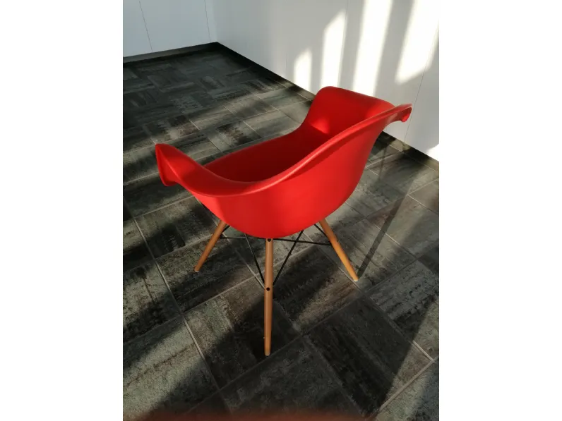 Sedia con braccioli Daw Vitra a prezzo scontato