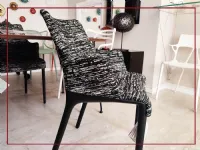 Sedia in plastica con braccioli Eleganza nia scontata