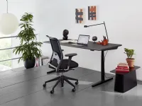Sedia in tessuto con braccioli Id mesh in Offerta Outlet
