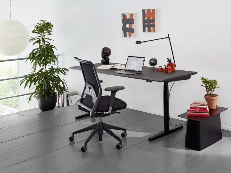 Sedia in tessuto con braccioli Id mesh in Offerta Outlet