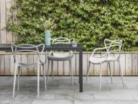 Sedia con braccioli Masters di Kartell in Offerta Outlet