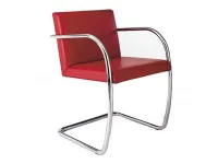 Sedia con braccioli Mies van chair made in italy di Artigianale in Offerta Outlet