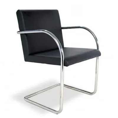Sedia con braccioli Mies van chair made in italy di Artigianale in Offerta Outlet