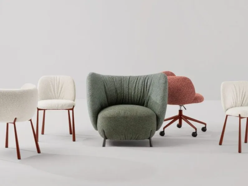 Sedia di Midj modello Mys da soggiorno in offerta -30%