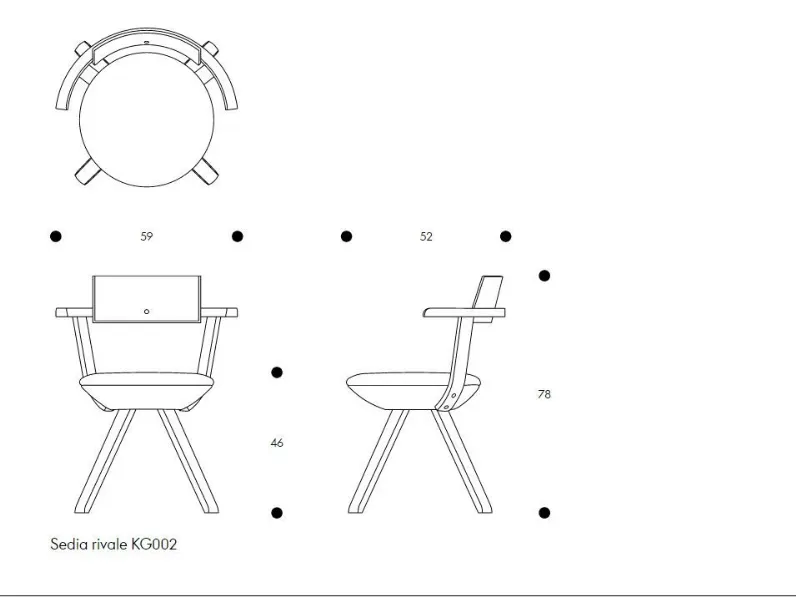 Sedia di Collezione esclusiva modello Rival chair da soggiorno in offerta -25%