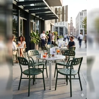 Sedia per ufficio Sedia pipe con braccioli verde magis di Magis SCONTATA 70%