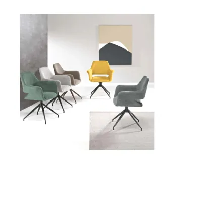 Sedia con braccioli Velaria di Md work a prezzo Outlet