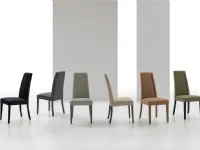 Sedia modello Bellinzona con schienale alto di Target point 