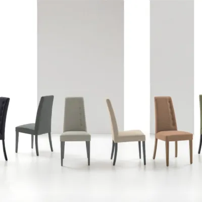 Sedia modello Bellinzona con schienale alto di Target point 