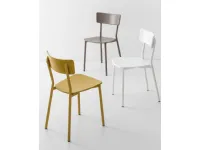 Sedia da cucina Jelly metal Connubia a prezzo Outlet 
