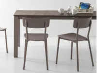 Sedia da cucina Jelly metal Connubia a prezzo Outlet 