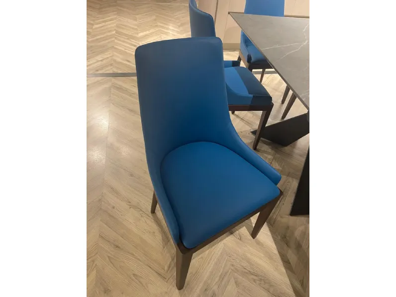 Sedia in pelle con schienale medio Cv 612 sedia artu' gianser in offerta
