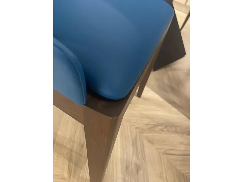 Sedia in pelle con schienale medio Cv 612 sedia artu' gianser in offerta