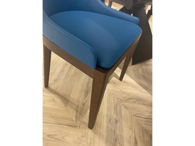Sedia in pelle con schienale medio Cv 612 sedia artu' gianser in offerta