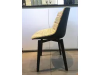 Sedia con schienale medio Flow chair color mdf Mdf in Offerta Outlet