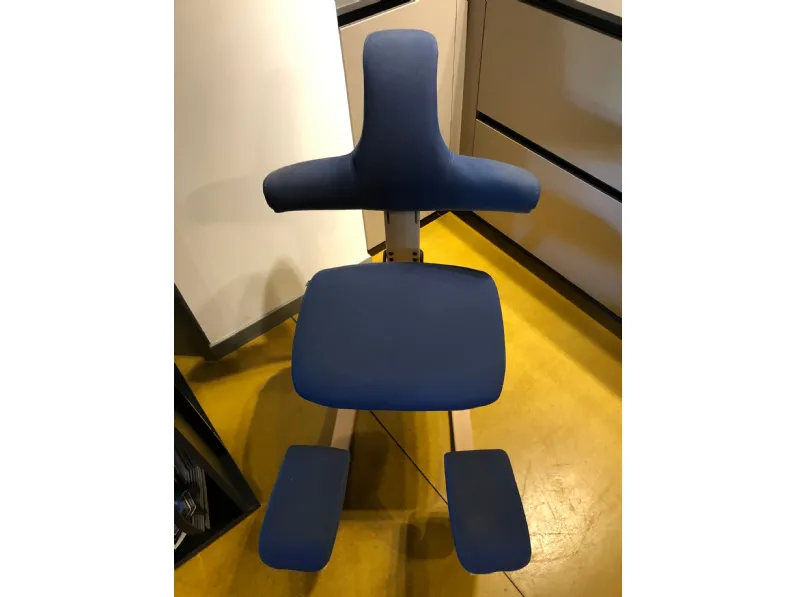 Techly Sedia Ufficio Schienale Medio | Rete Traspirante | Braccioli Regolabili | Nero/Bordeaux