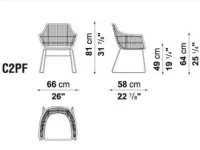 Sedia Crinoline di B&b italia in OFFERTA OUTLET -30%
