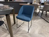 Sedia in tessuto poltroncina Cv 607 tone in Offerta Outlet