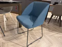 Sedia in tessuto poltroncina Cv 607 tone in Offerta Outlet
