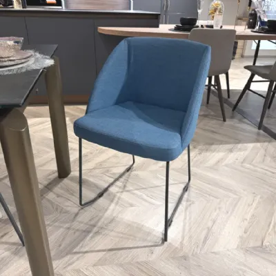 Sedia in tessuto poltroncina Cv 607 tone in Offerta Outlet