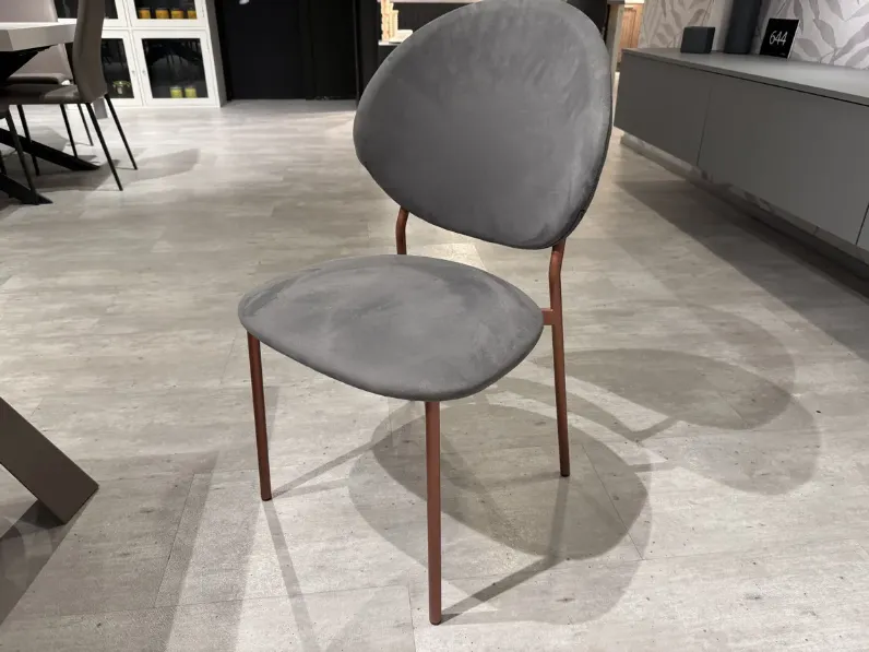 Sedia in ecopelle fissa Cv 645 sedia vanilla in offerta