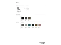 Sedia da cucina realizzata in tessuto Easy di Target point 