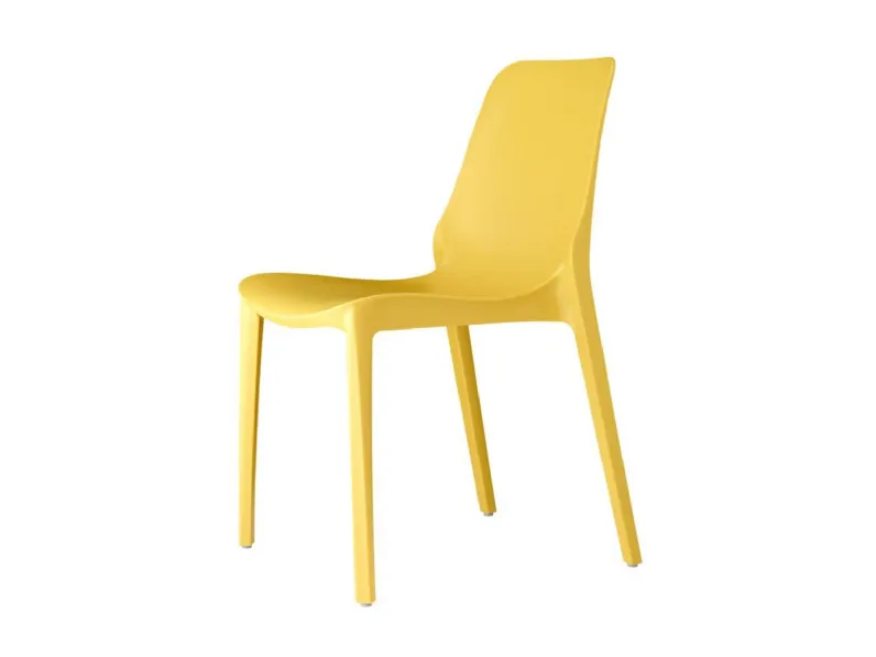 Sedia Ginevra da cucina realizzata in plastica scontata del 30%