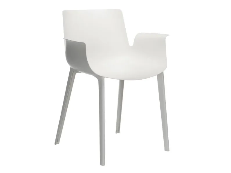 Sedia con braccioli Piuma di Kartell a prezzo ribassato