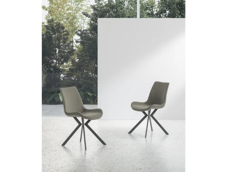 Sedia da cucina realizzata in tessuto Malaga new di Target point 