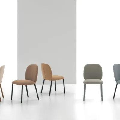 Sedia da cucina realizzata in tessuto Nara di Target point 