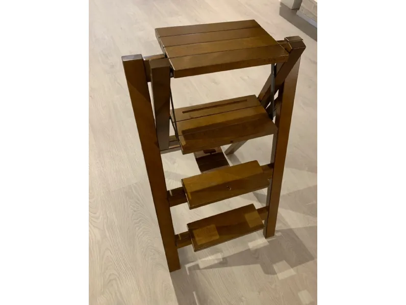 Sedia modello Sedia scaletta noce nazionale da cucina di Artigianale -70%