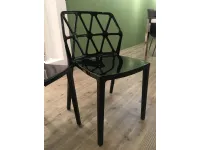 Sedia in plastica con schienale medio Shadow in Offerta Outlet