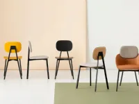 Sedia senza braccioli Tata di Point house a prezzo Outlet