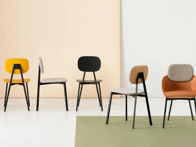 Sedia senza braccioli Tata di Point house a prezzo Outlet
