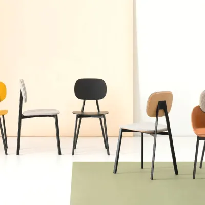 Sedia senza braccioli Tata di Point house a prezzo Outlet