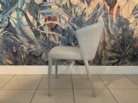 Sedia da soggiorno realizzata in tessuto Amelie di Calligaris 