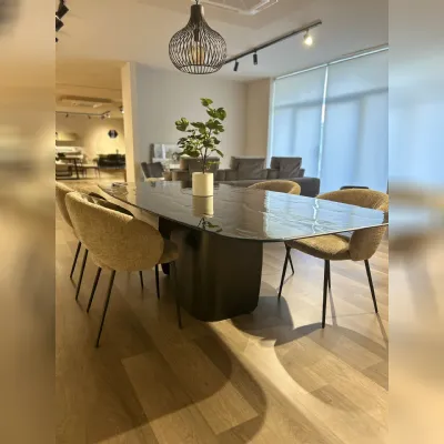 Sedia da soggiorno realizzata in tessuto Anime di Calligaris 