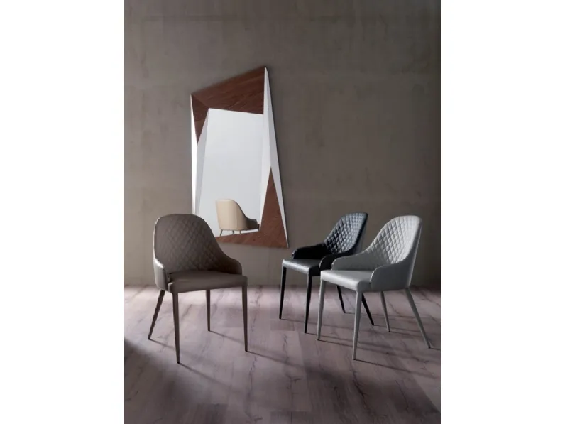 Sedia in ecopelle con braccioli Betta art. rip0000999 in offerta
