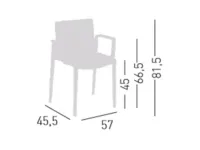 Sedia da soggiorno Clipperton blend b   Gaber in Offerta Outlet