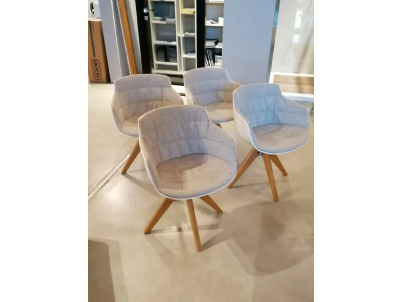 Sedia da soggiorno Flow arm rovere Mdf SCONTATA 40%