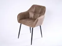 Sedia con braccioli modello James a prezzo riservato 