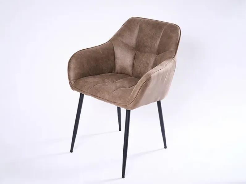 Sedia con braccioli modello James a prezzo riservato 