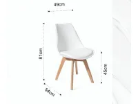 Sedia modello Jeffry  da soggiorno di Collezione esclusiva -28%