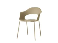 Sedia con braccioli Mod lady b go green tortora di Scab a prezzo scontato