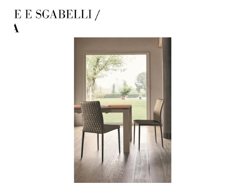 Sedia Nata Bontempi, schienale alto, prezzo Outlet.