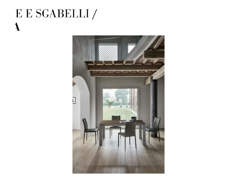 Sedia Nata Bontempi, schienale alto, prezzo Outlet.